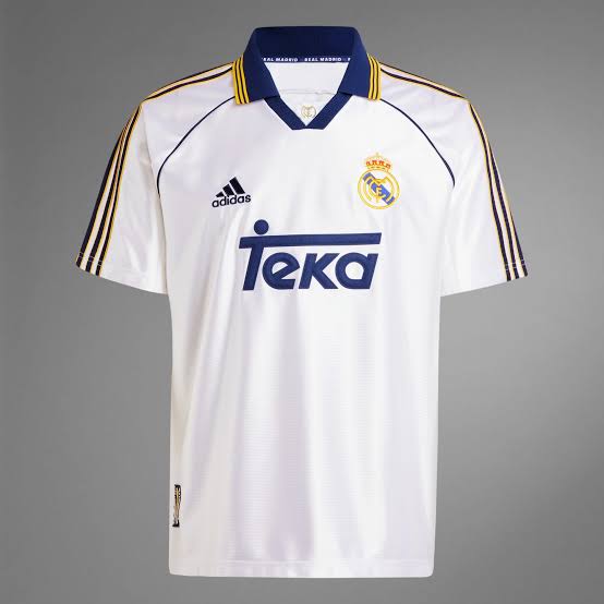 Real Madrid 1998 Home RETRO FOOTBALL Jersey
