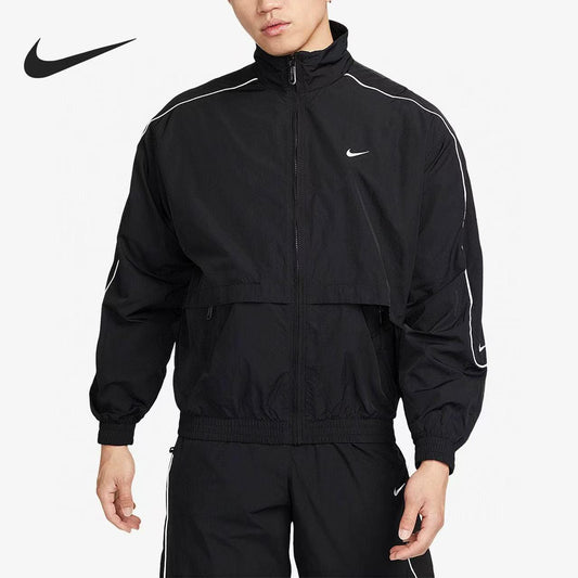 Nike Solo Swoosh Woven Tracksuit - Black