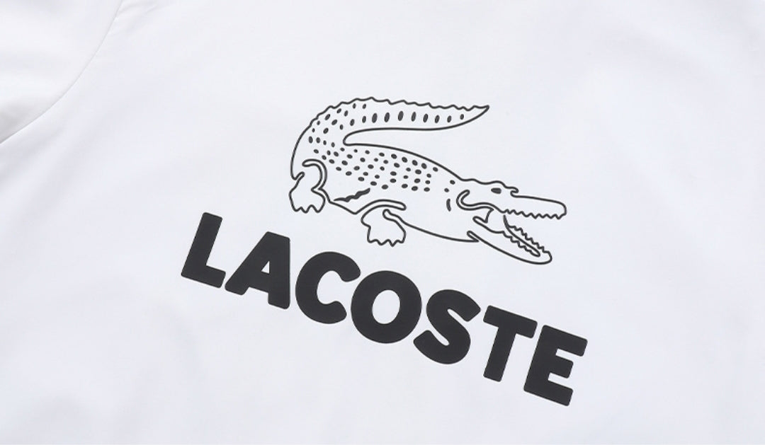 LACOSTE Block Stripe Tracksuit - White